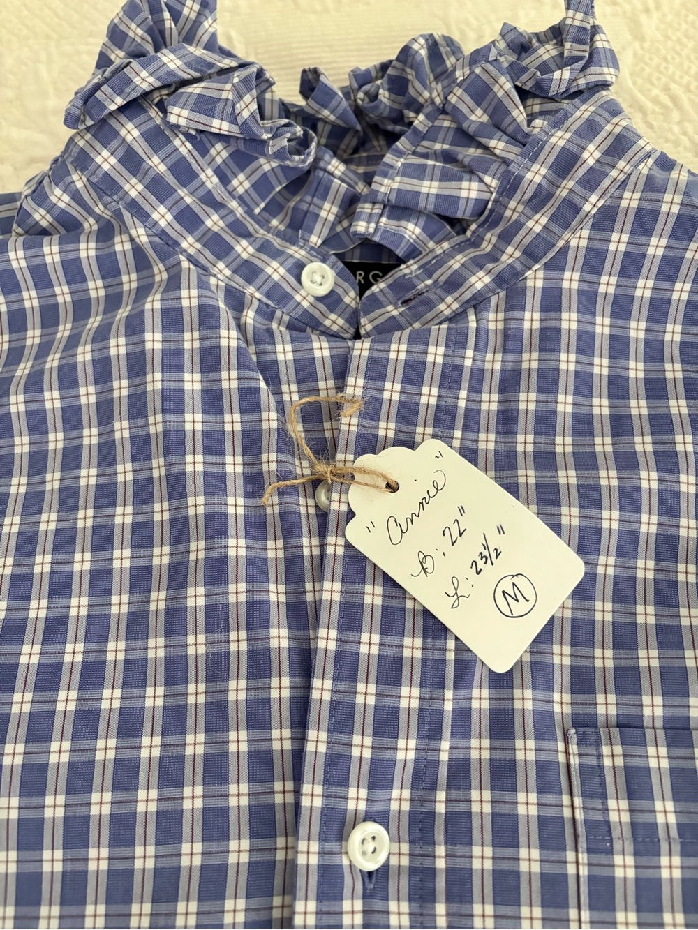 Purple Ruffled Collar Shirt for Women SALE!